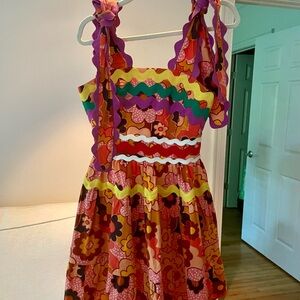 CeliaB Multicolored Sundress Spaghetti Strap Wedding Guest Size XS